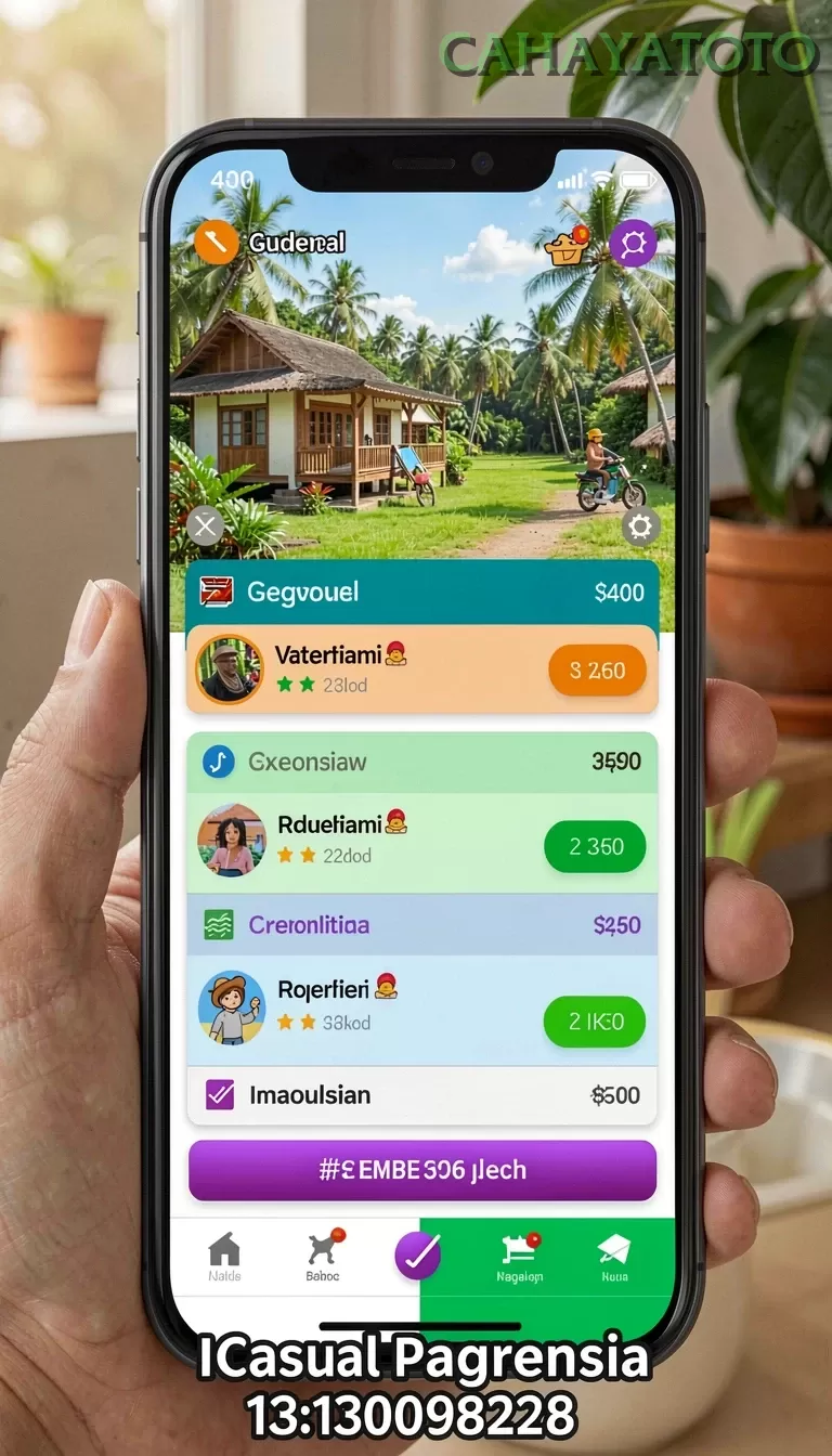 Cuplikan layar RPRPRP — menu navigasi
